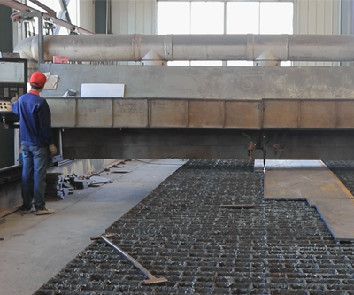 cutting the material